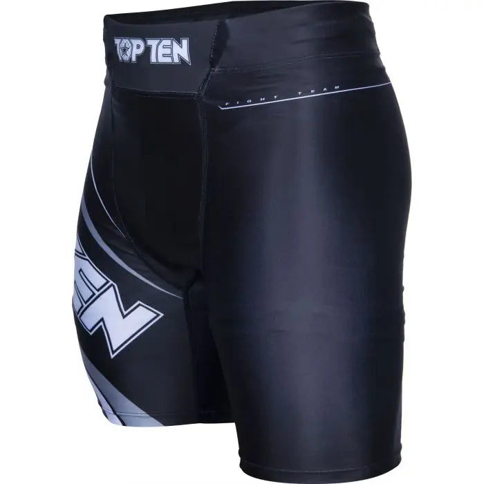 Top Ten MMA compression shorts "Fight Team" - black, 18812