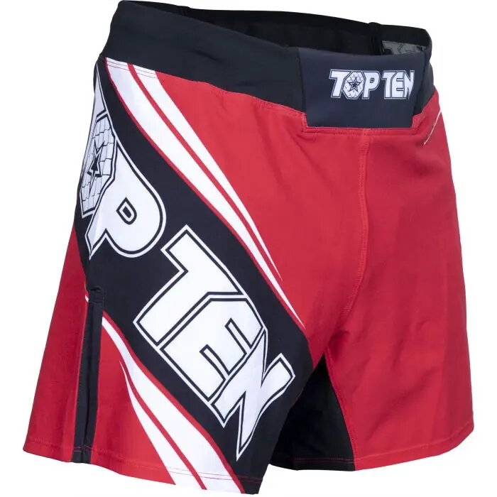 Top Ten MMA Shorts "Fight Team" - red, 18154