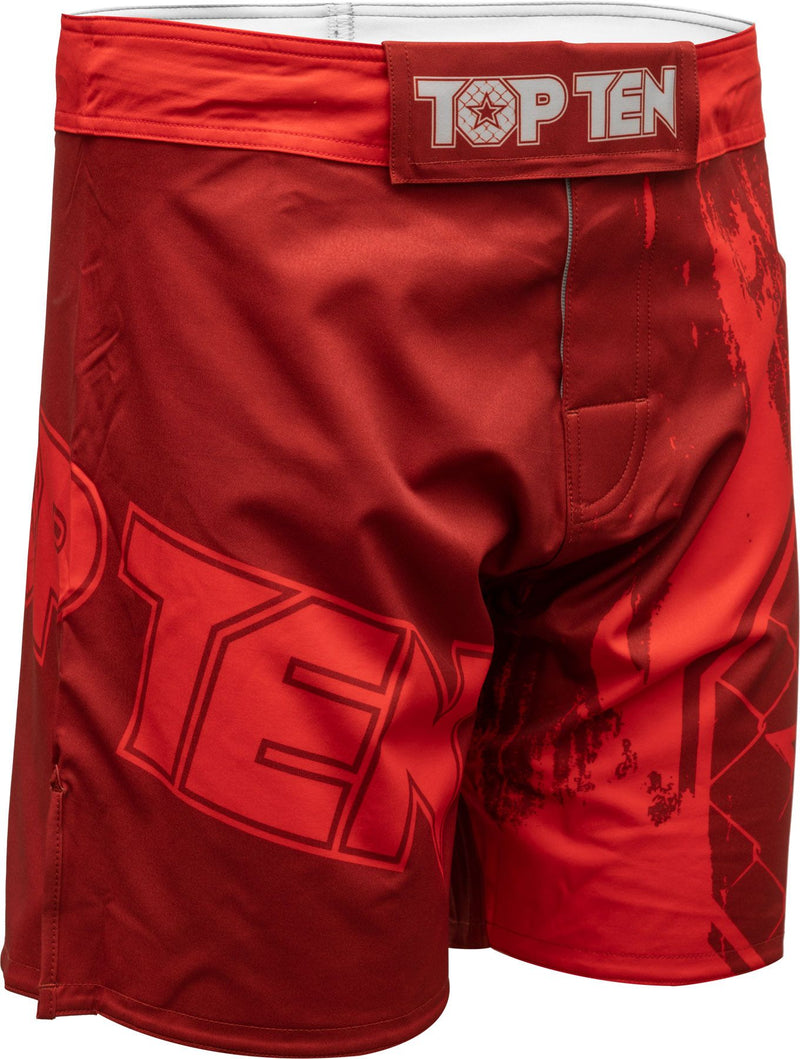 Top Ten MMA shorts Power Ink - red