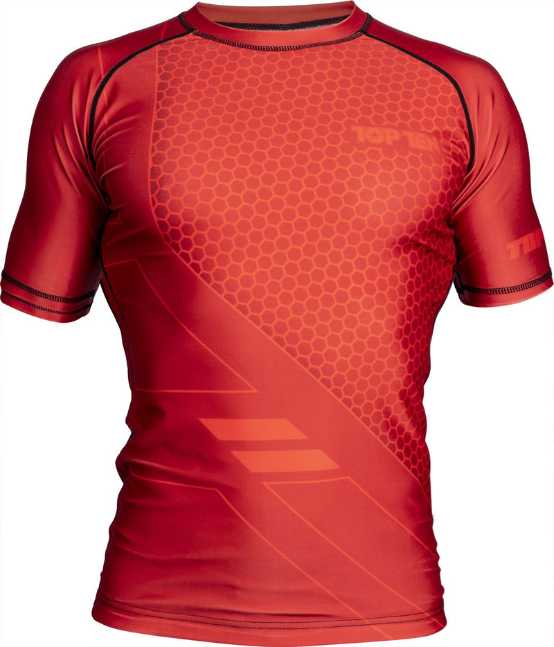 Top Ten rashguard COMBat - red