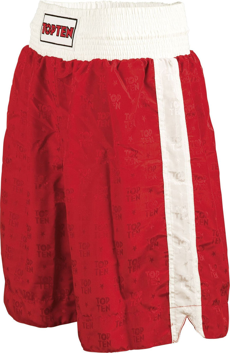 TOP TEN shorts Simple Stripe - red/white