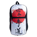 Tamaño de mochila de luchador S - Karate - Blanco/Rojo
